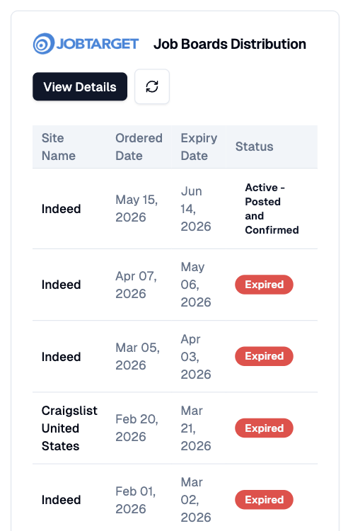 JobTarget Job Boards Distribution